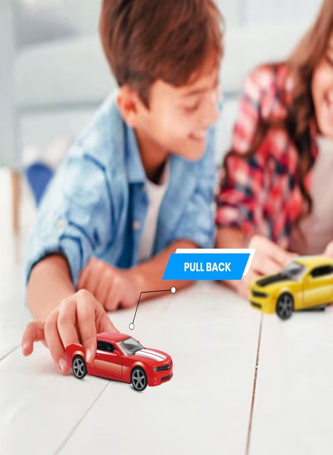 Rmz City 5 Inch Die Cast Chevrolet Camaro Toy Car 1:32 Scale Model | Licensed Collectible Vehicle with Opening Doors & Pullback Action | International Series for Kids & Car Lovers | Red - Image 5